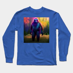 Dope Sasquatch in Nature Long Sleeve T-Shirt